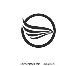 Falcon Wing Logo Template vector icon 