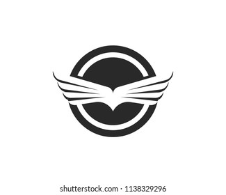 Falcon Wing Logo Template vector icon 