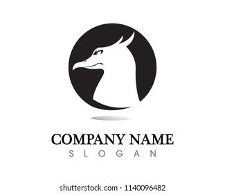 Falcon Wing Logo Template vector icon design
