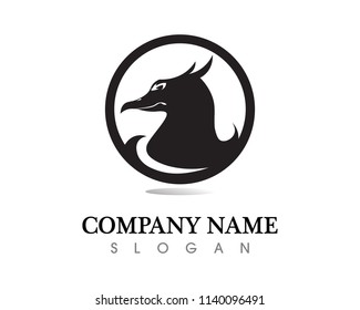 Falcon Wing Logo Template vector icon design