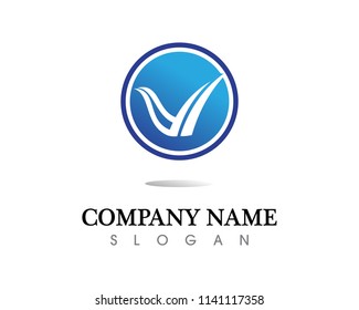 Falcon Wing Logo Template vector icon design
