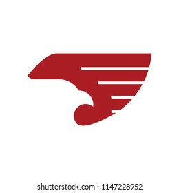 Falcon Wing Logo Template vector icon design
