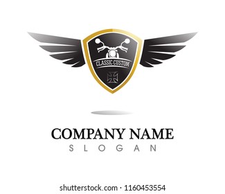 Falcon Wing Logo Template vector icon design
