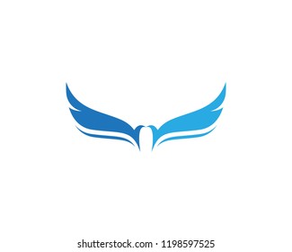 Falcon Wing Logo Template vector icon design