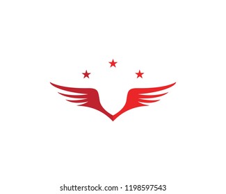 Falcon Wing Logo Template vector icon design