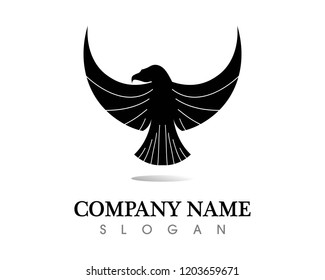 Falcon Wing Logo Template vector icon design
