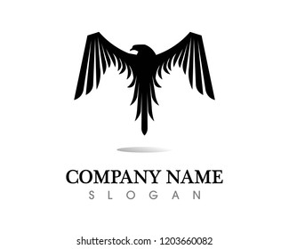 Falcon Wing Logo Template vector icon design
