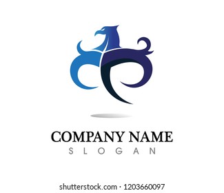 Falcon Wing Logo Template vector icon design
