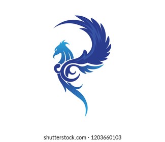 Falcon Wing Logo Template vector icon design
