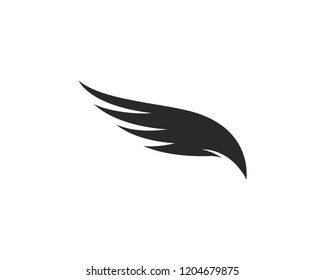 Falcon wing Logo Template vector icon