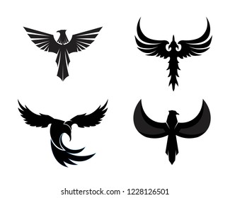 Falcon Wing Logo Template vector icon design
