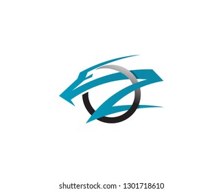 Falcon Wing Logo Template vector icon design
