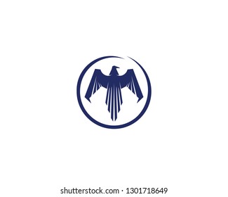 Falcon Wing Logo Template vector icon design
