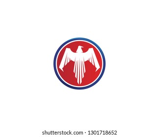 Falcon Wing Logo Template vector icon design
