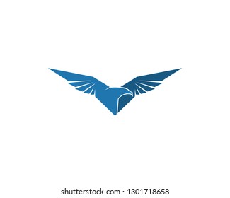Falcon Wing Logo Template vector icon design
