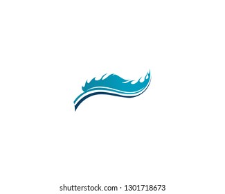 Falcon Wing Logo Template vector icon design
