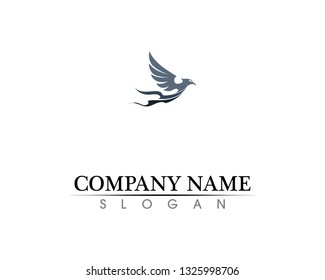 Falcon Wing Logo Template vector icon design
