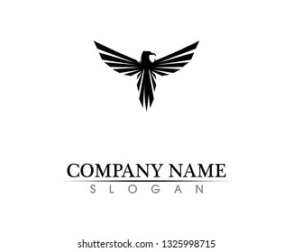 Falcon Wing Logo Template vector icon design
