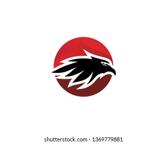 Falcon Wing Logo Template vector icon design
