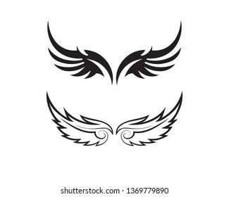 Wings Vector Illustration Set Stock Vector (Royalty Free) 477759343