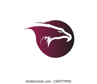 Falcon Wing Logo Template vector icon design
