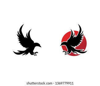 Falcon Wing Logo Template vector icon design
