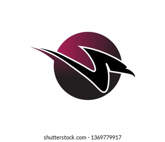 Falcon Wing Logo Template vector icon design
