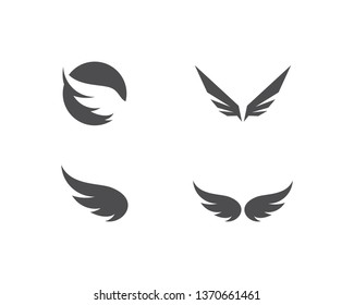 Falcon Wing Logo Template vector