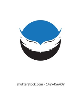 Falcon Wing Logo Template vector icon design