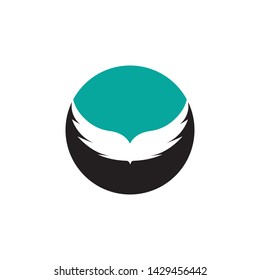 Falcon Wing Logo Template vector icon design