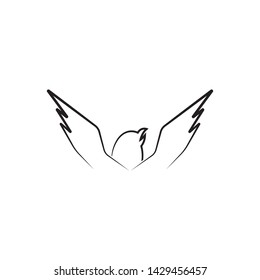 Falcon Wing Logo Template vector icon design