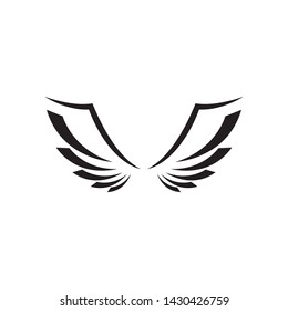 Falcon Wing Logo Template vector icon design