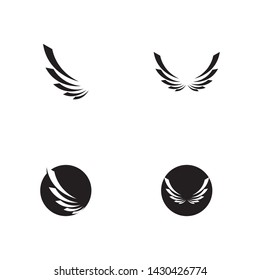 Falcon Wing Logo Template vector icon design