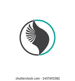 Falcon Wing Logo Template vector icon design