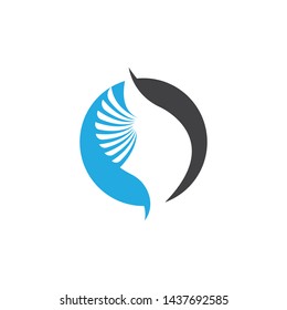 Falcon Wing Logo Template vector icon design