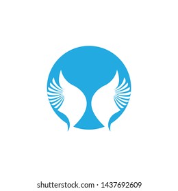 Falcon Wing Logo Template vector icon design