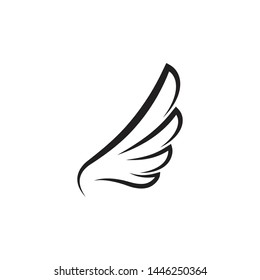 Falcon wing  Logo Template vector illustration design