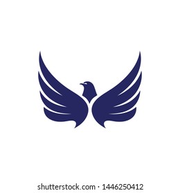 Falcon wing  Logo Template vector illustration design