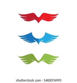 Falcon wing  Logo Template vector illustration design