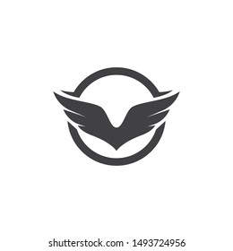 Falcon Wing Logo Template vector icon design