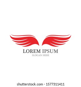 Falcon Wing Logo Template vector icon design