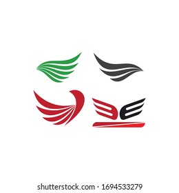 Falcon Wing Logo Template vector icon design