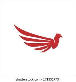 Falcon Wing Logo Template vector icon design