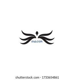 Falcon Wing Logo Template vector icon design