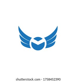Falcon wing  Logo Template vector illustration design