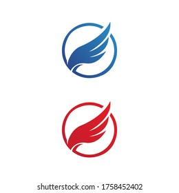 Falcon wing  Logo Template vector illustration design