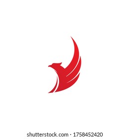 Falcon wing  Logo Template vector illustration design