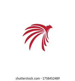 Falcon wing  Logo Template vector illustration design