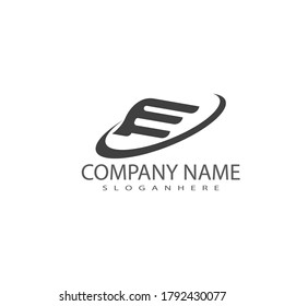 Falcon Wing Logo Template vector icon design