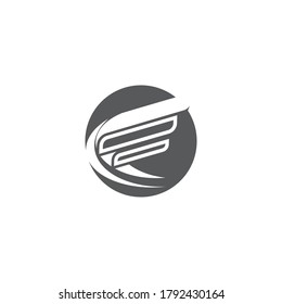 Falcon Wing Logo Template vector icon design